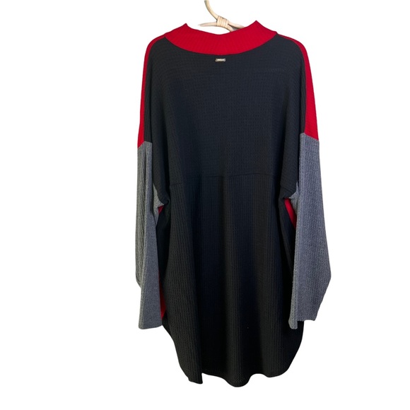 Calvin Klein Mockneck Colorblock Waffle Knit Top Size 2X Plus - Picture 6 of 16